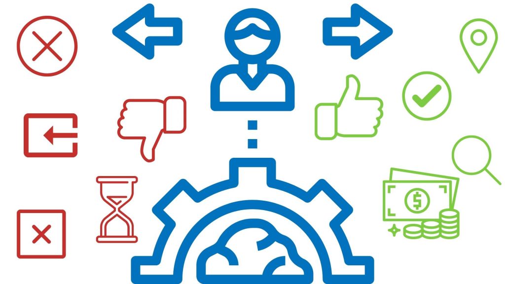 User shown with good and bad SEO signals